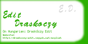 edit draskoczy business card