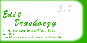 edit draskoczy business card